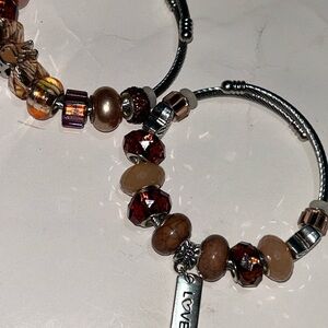 Chic Multicolor Beaded Bracelet with Silver Accents